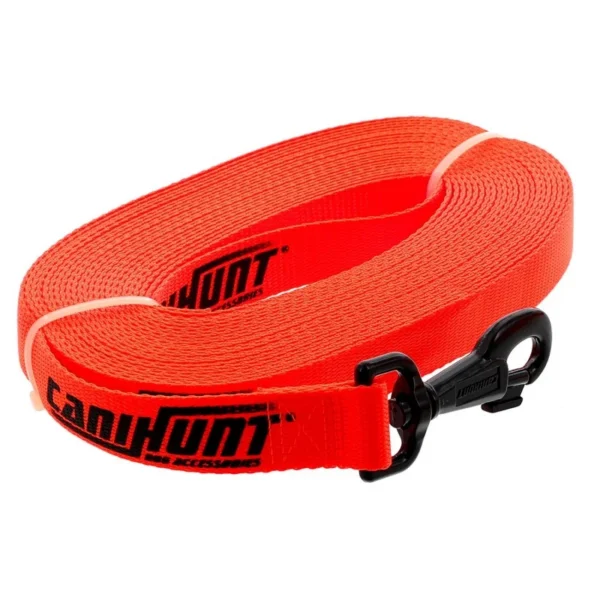 Longe HUNTER FIRST 10ML sangle Plate Polyester 25mm Orange