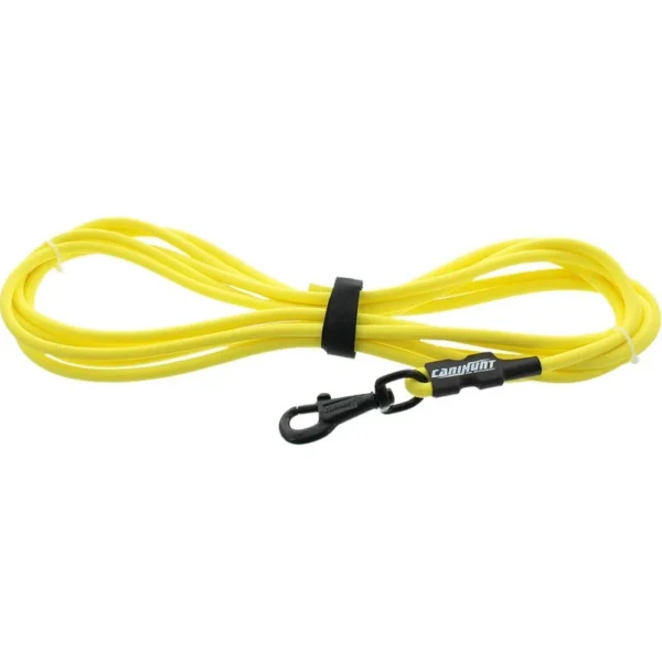 Longe X-TREME PVC 8mm COULEUR JAUNE TAILLES ml 5 ml