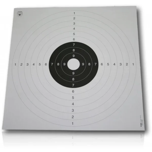 cibles C50 centre blanc 52 x 52 cm sur notre Armurerie en ligne ArmurerieGontier.fr