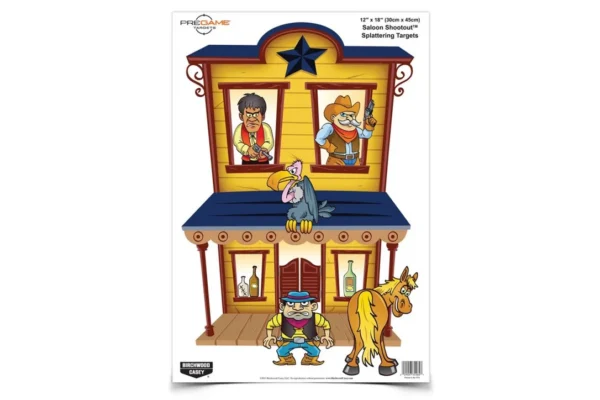 Lot de 8 cibles Western pour air comprimé, 22 LR ou plus
