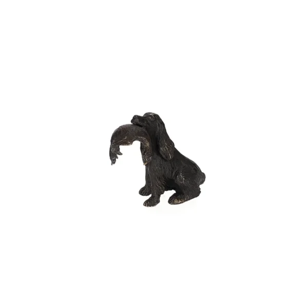 LOVERGREEN BRONZE CHIEN ET FAISANT