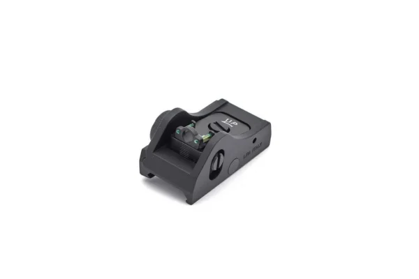 LPA BAR11WD5 Shotgun Picatinny Adjustable Rear Sight with Fiber Optic