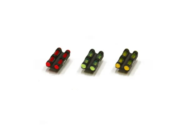 LPA MF30R-MF29R Twin Front Sight Red for Shotgun with Fiber Optic, Thread size: 3,0 mm