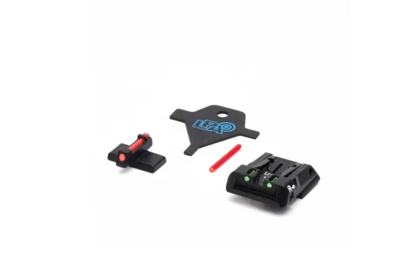 LPA SPF01HK Adjustable Sight Set for H&K P30-P45-SFP9 with Fiber Optic
