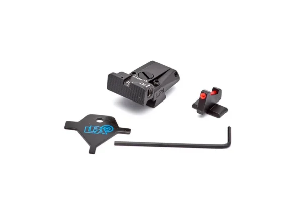 LPA SPR62BN7F Adjustable Sight Set for Browning HP Vig., HP MKIII, HP Pract., HP40 S&W with dovetail front sight