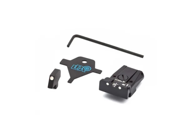 LPA SPR80CT30 Adjustable Sight Set for COLT SERIES 80 with White Dots