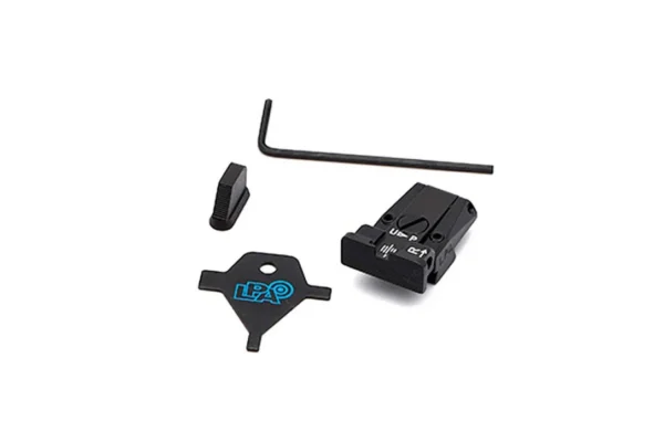 LPA SPR86CZ07 Adjustable Sight Set for CZ 75, 75B, 85, P07 Duty (For models with dovetail front sights)