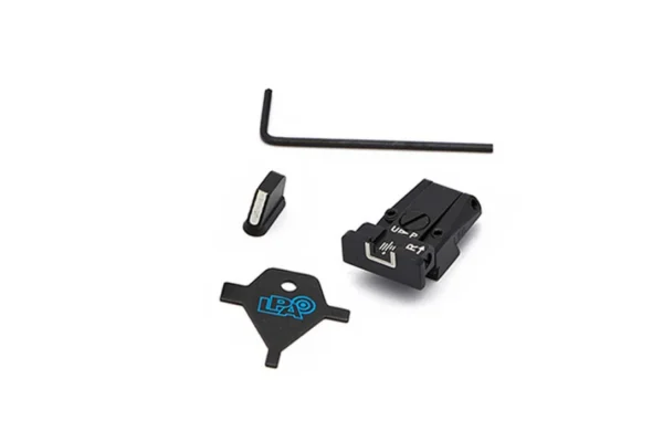 LPA SPR86CZ18 Adjustable Sight Set for CZ 75, 75B, 85, P07 Duty (For models with dovetail front sights)