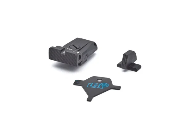LPA SPR96BE07 Adjustable Sight Set for Beretta Stock and Brigadier with dovetail front sight