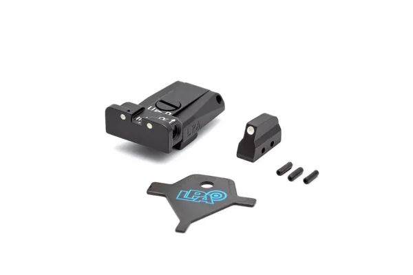 LPA SPR98BE30 Adjustable Sight Set for BERETTA 92 96 98 M9 with White Dots