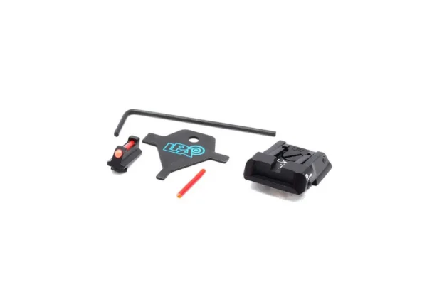 LPA SPS13WA6F Carry Sight Set for Walther PPQ Q5 Match with Fiber Optic Front