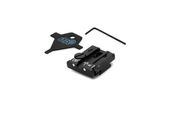 LPA TPU19WA30 Adjustable Rear Sight for WALTHER P99 and S&W SW99 with White Dots