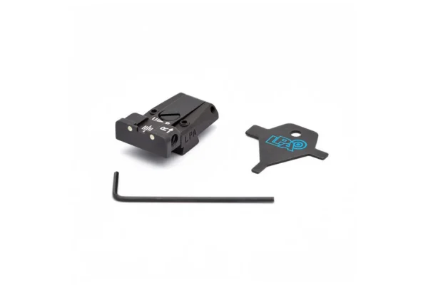 LPA TR90TA30 Adjustable Rear Sight for Tanfoglio with White Dots