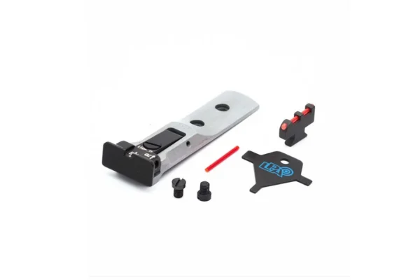 LPA TXT0107F2 Adjustable Sight Set for S&W Revolver with Fiber Optic Front