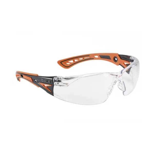 Découvrez les lunettes de sécurité Bollé RUSH+ orange et noir : confort, design moderne et protection optimale pour le tir sport