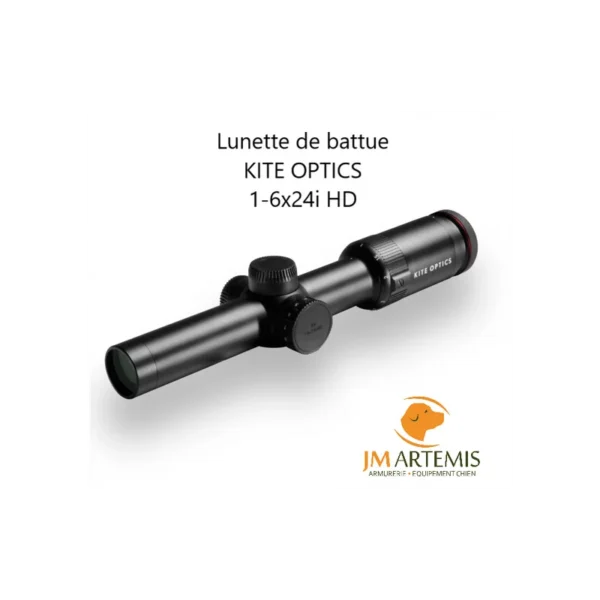 Lunette de battue KITE OPTICS 1-6X24 réticule 4i meilleur rapport qualité prix
