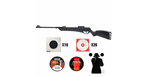 Pack Carabine MAGTECH Jade PRO 19,9 joules calivre 4,5mm – Tir de loisir/Carabine à plomb – securicount
