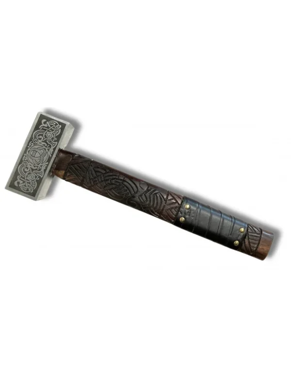 Marteau de Guerre Viking Gravé – Puissance du Nord
