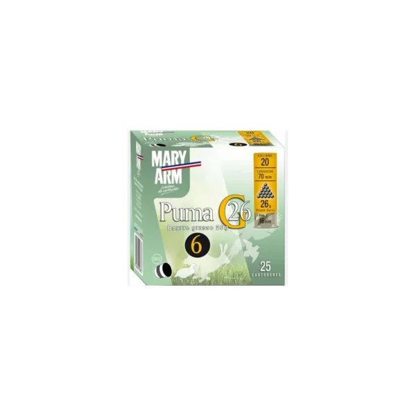 Cartouches Mary Arm PUMA G26 Cal.20 N°9 — Chasse sous-bois & petit gibier