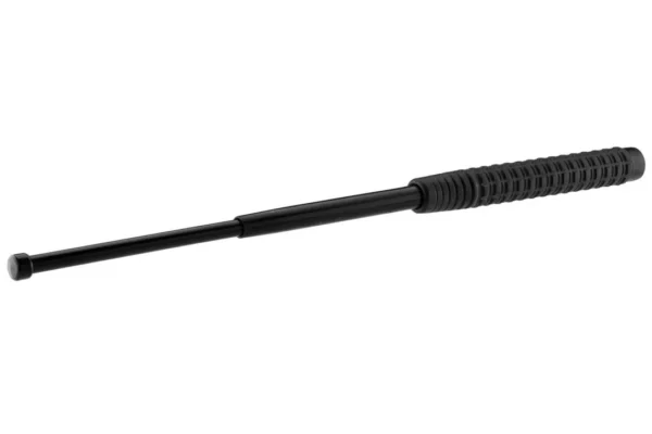 Matraques télescopiques noires avec poignée antidérapante – 16′- 400 mm
