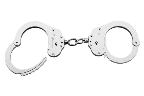 Menottes double verrou à chaîne – Menottes chromées police