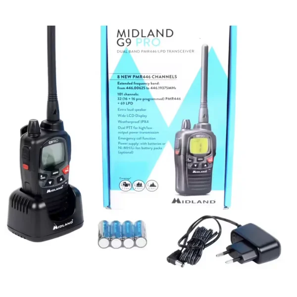 Talkie-walkie Midland G9 Pro – Puissant, étanche et longue portée