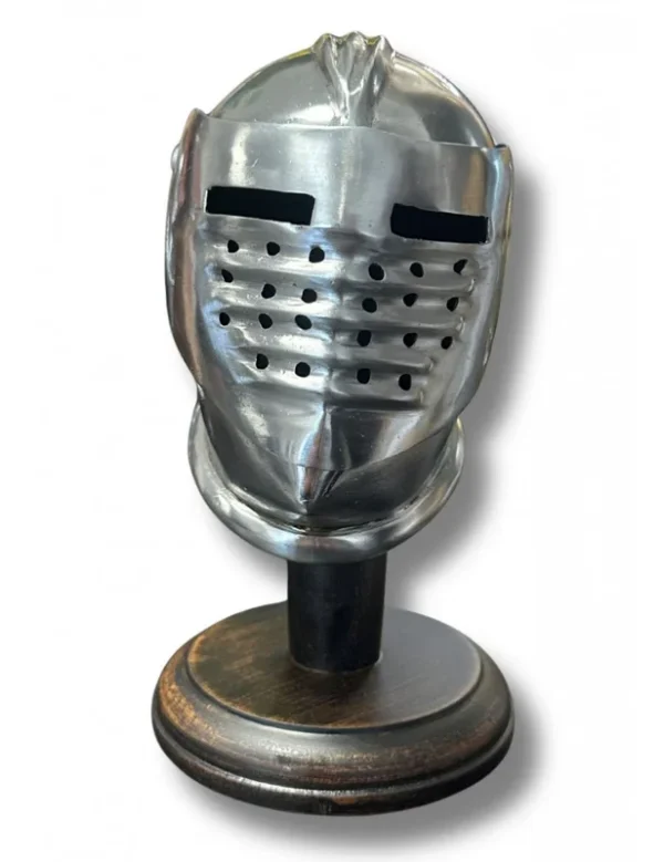 Mini Casque Maximilien Médiéval à Visière Perforée