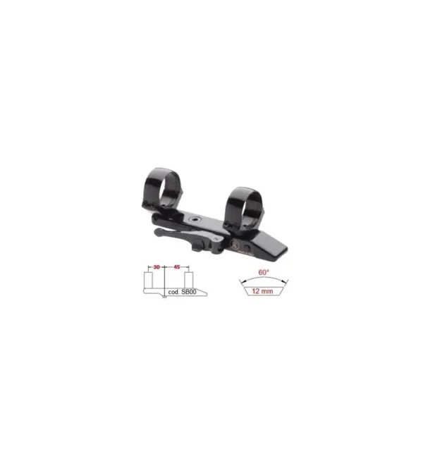Montage amovible Contessa pour rail de 12 mm – Express Colliers