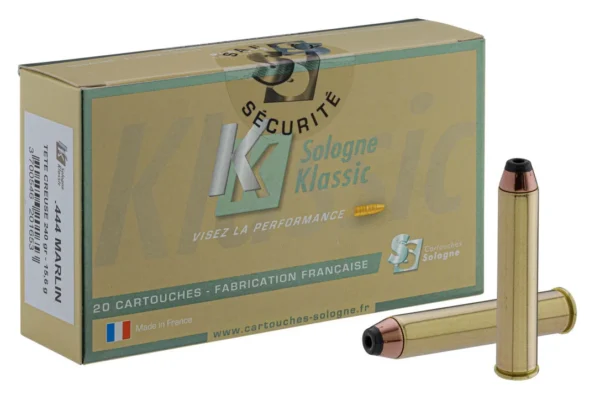 Sologne .444 Marlin Nosler HP 240 gr / 15,6 g – .444 Marlin Nosler HP 240 gr / 15.6 g