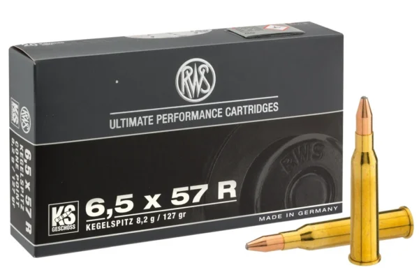 RWS 6.5×57 R Pointe conique KS 127 gr / 8.2 g – 127 gr / 8.2 g