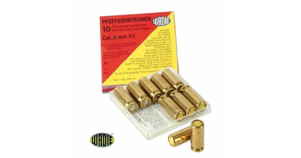 Boîte de 10 cartouches gaz poivre 9 mm pistolet – Munitions & Cartouches/Munitions à Blanc – securicount