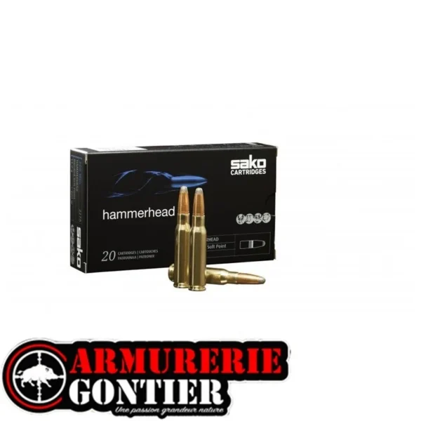 Munitions SAKO 30-06SPRG HAMMERHEAD SP 11.7G 180GR- www.Armureriegontier.fr