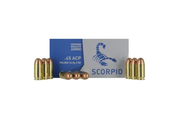 Munitions STV Scorpio 45 ACP 230gr FMJ x50 | Gun Project