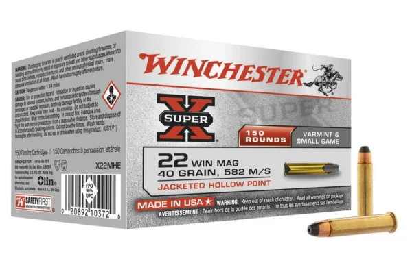 Munitions Super-X creuse cal. 22 Win Magnum – Tout-Chasse.fr