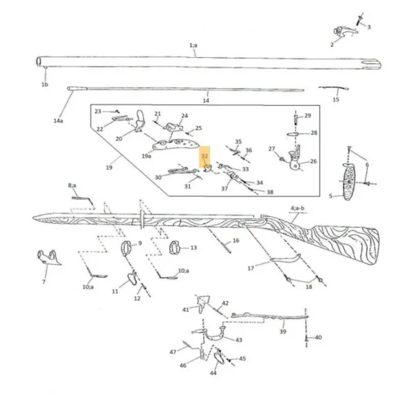 NOIX POUR 1777 PEDERSOLI REF 800003920 | WesternGuns