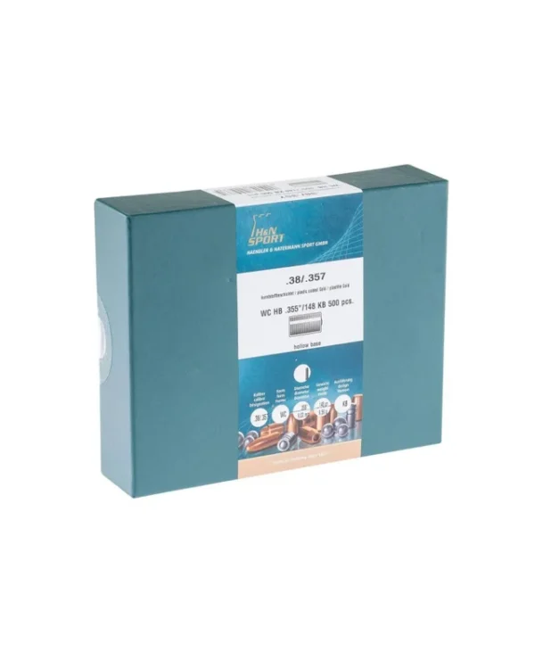 Ogives HN cal.38 Sp / 357 Mag (.357) Wadcutter HB PC Gold 148gr x500