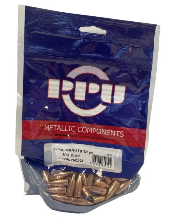 Ogives PARTIZAN .310 cal.7,62mm FMJ 123gr x100