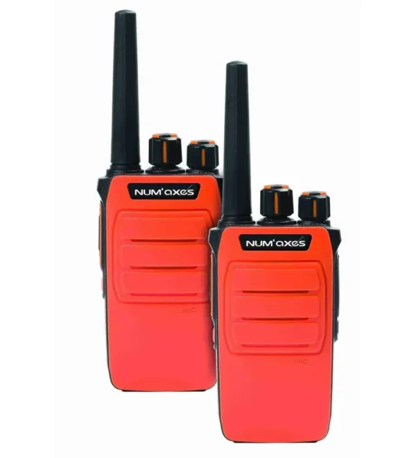 Pack 2 Talkies-Walkies NUM’AXES TLK1054 ORANGE – Tout-Chasse.fr
