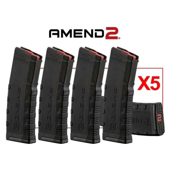 Pack 5 chargeurs AMEND2 30 coups Noir
