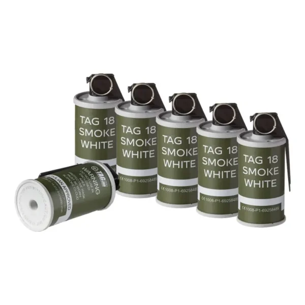 PACK 6 GRENADES TAG 18 FUMI BLANCHES