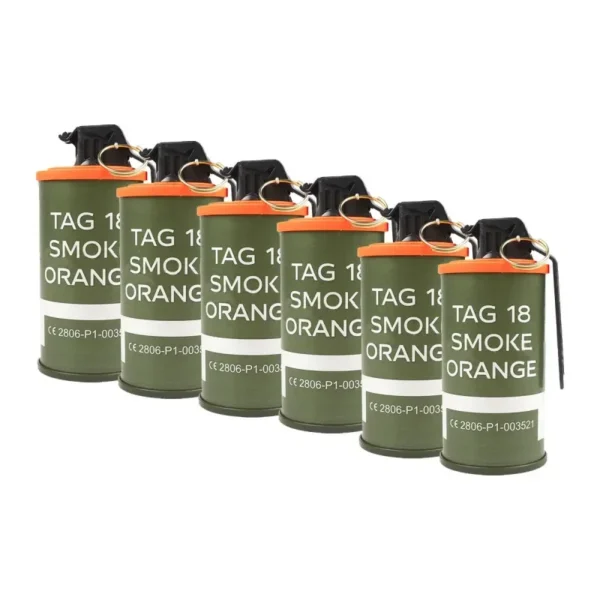 PACK 6 GRENADES TAG 18 FUMI ORANGES
