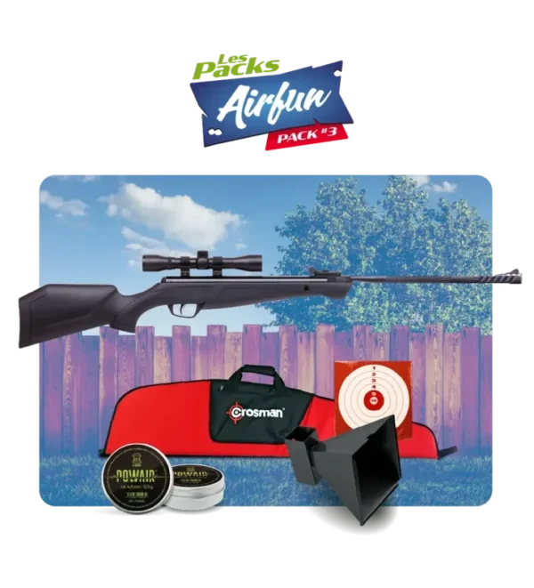 Pack Airfun Crosman Shockwave – Cal. 4,5 mm – 19,9 J – Tout-Chasse.fr
