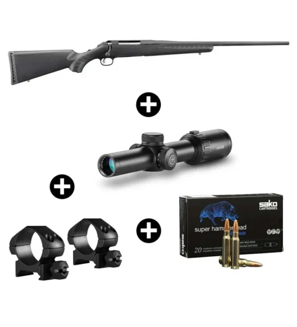 Pack battue Ruger American Rifle 308 Win + Lunette Hawke 1-8×24
