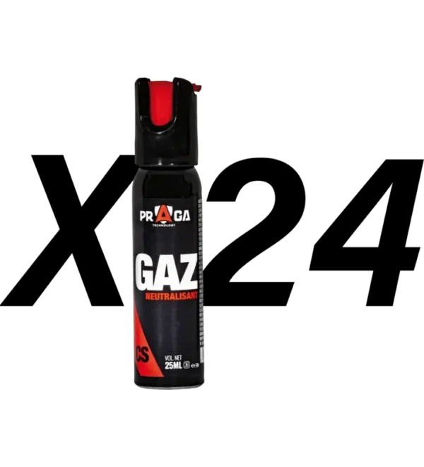 Pack bombes de défense gaz CS 25 ml x24 – Tout-Chasse.fr
