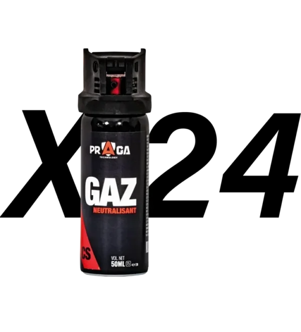 Pack bombes de défense gaz CS 50 ml x24 – Tout-Chasse.fr