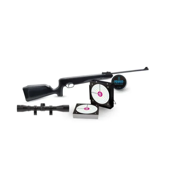 Pack Carabine SnowPeak SR1000X 19,9 J + lunette 4×32 + Plombs + Cibles + Porte Cible – Tout-Chasse.fr
