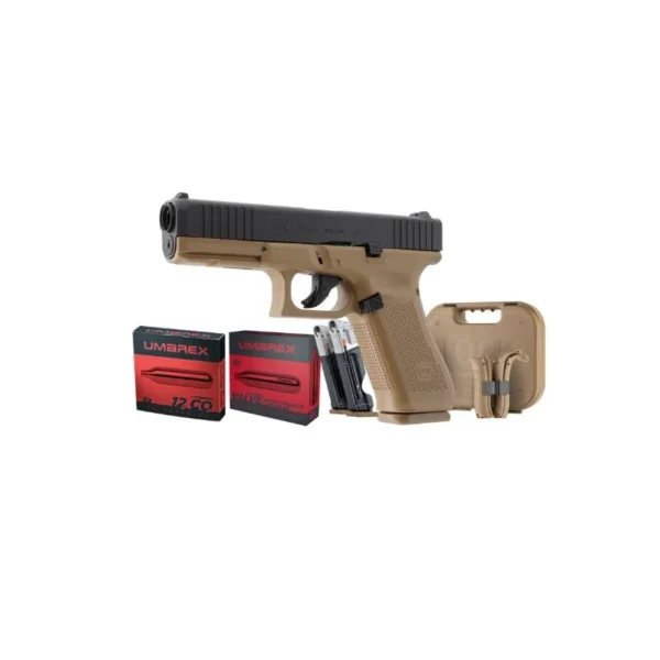 Pack Défense Glock 17 Gen5 cal.43 — Réplique CO₂ + 2 sparclettes 12g | CNP-TIR