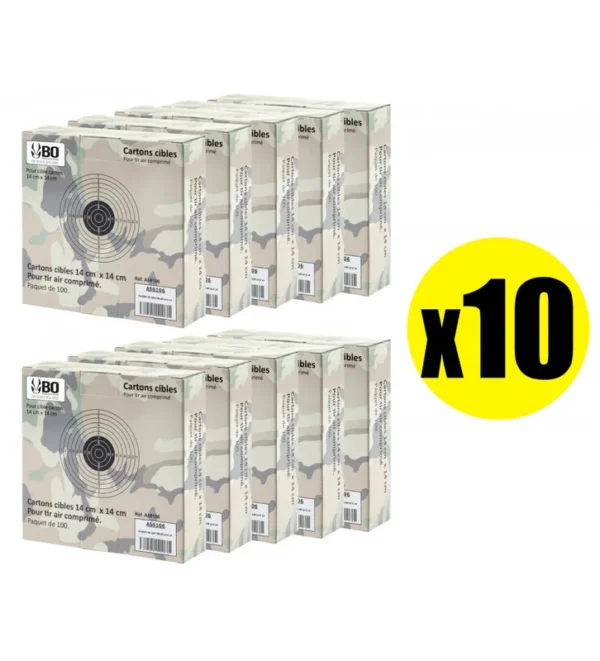 Pack Cibles cartonnées 14 x 14 cm Shoot Again (x10) – Tout-Chasse.fr