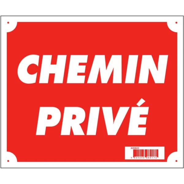 Acheter Panneau Chemin Privé 30×25 cm | toutpourlahutte.fr