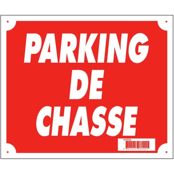 Acheter Panneau Parking de Chasse 30×25 cm | toutpourlahutte.fr